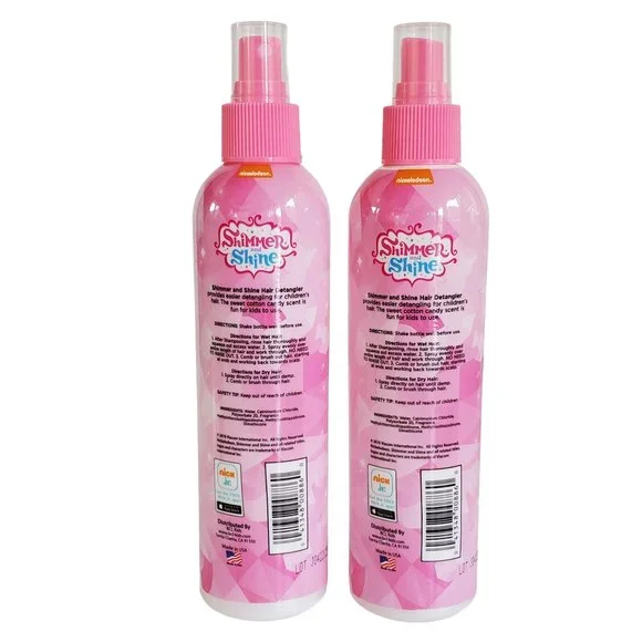 Nickelodeon Shimmer & Shine 2X Hair Detangler Spray Cotton Candy Scented 8 oz - Picture 2 of 4